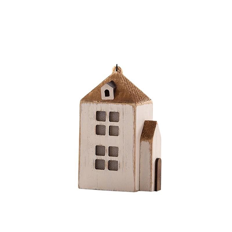 软装木头顶幼儿园环创小房子家居发光摆件挂饰圣诞装饰咖啡店装饰