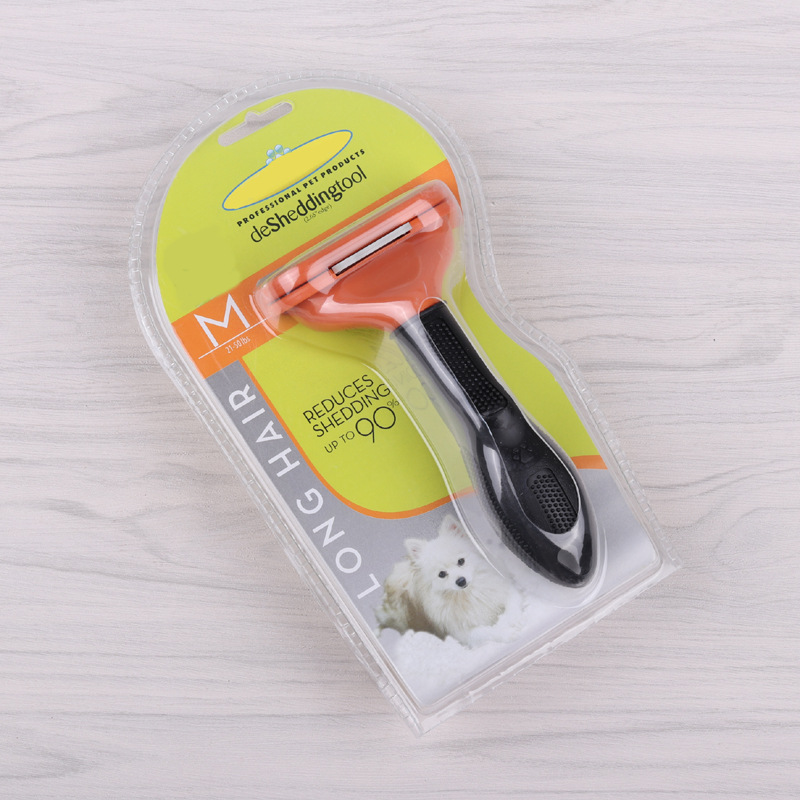 宠物用品厂家猫梳子祛毛刷脱毛梳金毛犬类美容猫咪三代毛皮护理