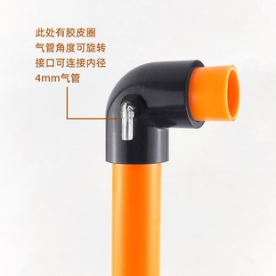 鱼缸底滤侧滤双出水口上水口入水口背包过滤进出水管防虹吸二出水