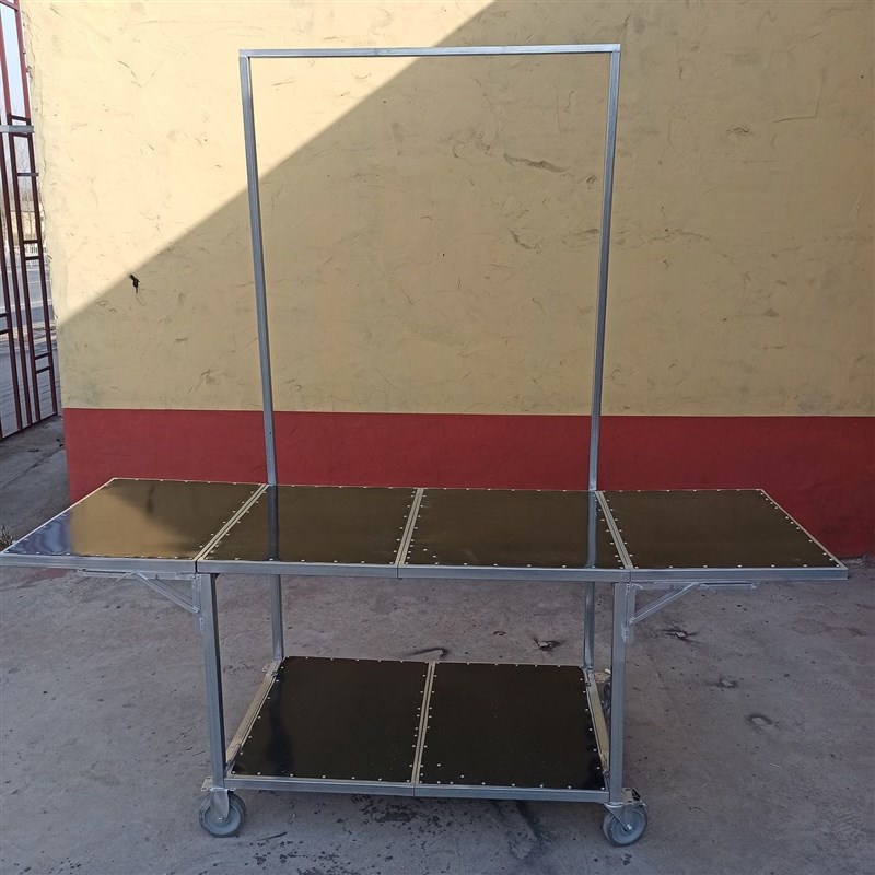 【可拆卸】带轮手推车摆摊车夜市烧烤车多功能展示货架流动美食车