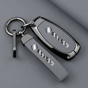 适用于长安铃木solio钥匙套天语sx4维特拉骁途锋驭铃木mh34包扣男