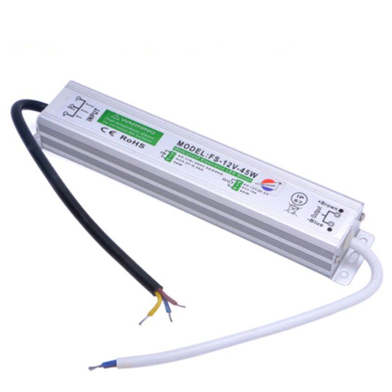 LED灯带防水电源恒压变压器220V转12v24v室外20W40W60W100W150W图片
