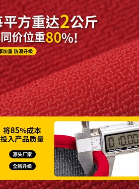入户门地垫红色轻奢高级感玄关进门脚垫子家用防滑耐脏可裁剪门垫