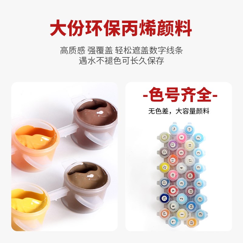 【莫奈睡莲】数字油画2024新款成人手绘风景涂色填色画客厅装饰画