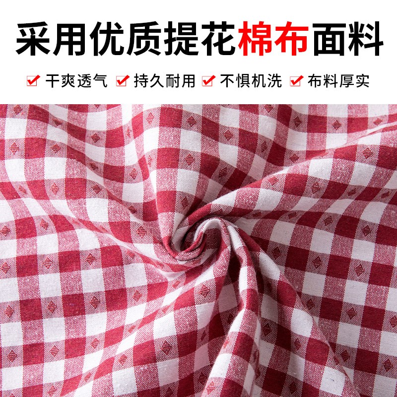 加长加肥加厚棉布罩衣厨房家用做饭长袖围裙干活防污带袖工作服女