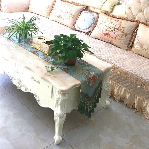 水都乐桌旗d欧式现代时尚奢华高档美式茶几旗餐桌旗电视柜旗长条