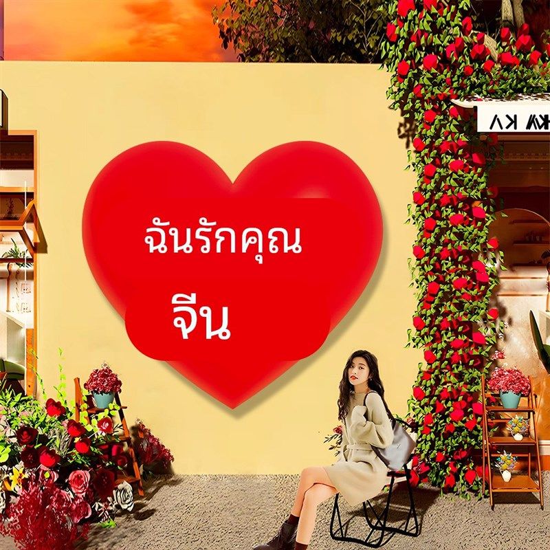 网红拍照区布置国庆节装饰氛围场背景墙面装饰餐饮门X店铺打卡贴,家居饰品,文化墙贴,淘宝优惠券,粉丝福利购,淘宝优惠卷