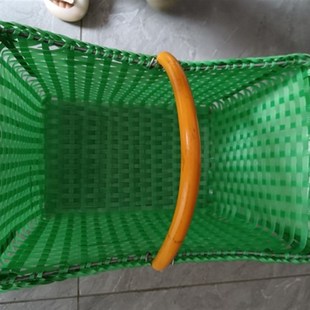 大容量手工编织筐子篮子绿色C黑色随机色手工大篮子大筐子