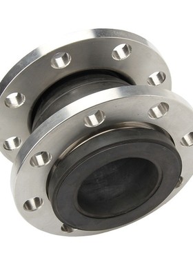 KXT型不锈钢3j04法兰橡胶软接头管道避震喉四氟变径法兰橡胶软连