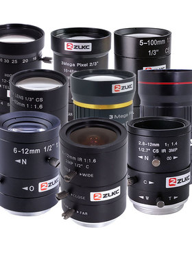 工业变焦监控镜头2.8-12mm相机镜x头10-40mm5-100mm手动光圈C/CS