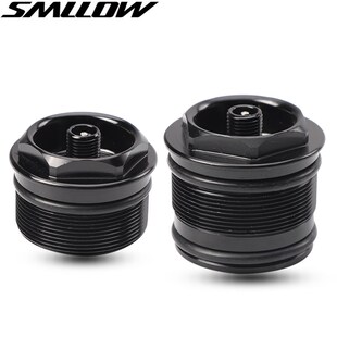 自行车前叉修e补件前叉气嘴螺母肩盖基底螺纹座铝合金气叉密封配