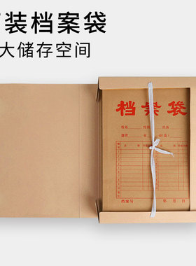 10个档案b盒牛皮纸【能装档案袋】加宽加大35255cm大容量大号