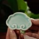 青润雅瓷祥云笔掭 毛r笔笔掭瓷砚瓷器墨块砚台墨碟文房四宝青瓷
