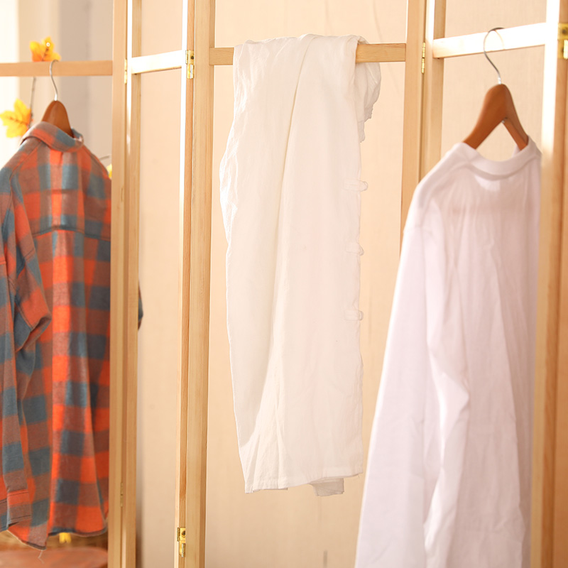 入户门挂衣c架屏风隔断客厅卧室折屏实木原木简约阳台晾衣架衣帽