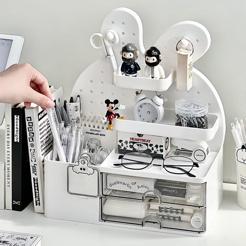 桌面抽屉式洞洞板收o纳盒学生办公室书桌上可爱文具杂物笔筒置物,收纳整理,桌面收纳盒,淘宝优惠券,粉丝福利购,淘宝优惠卷