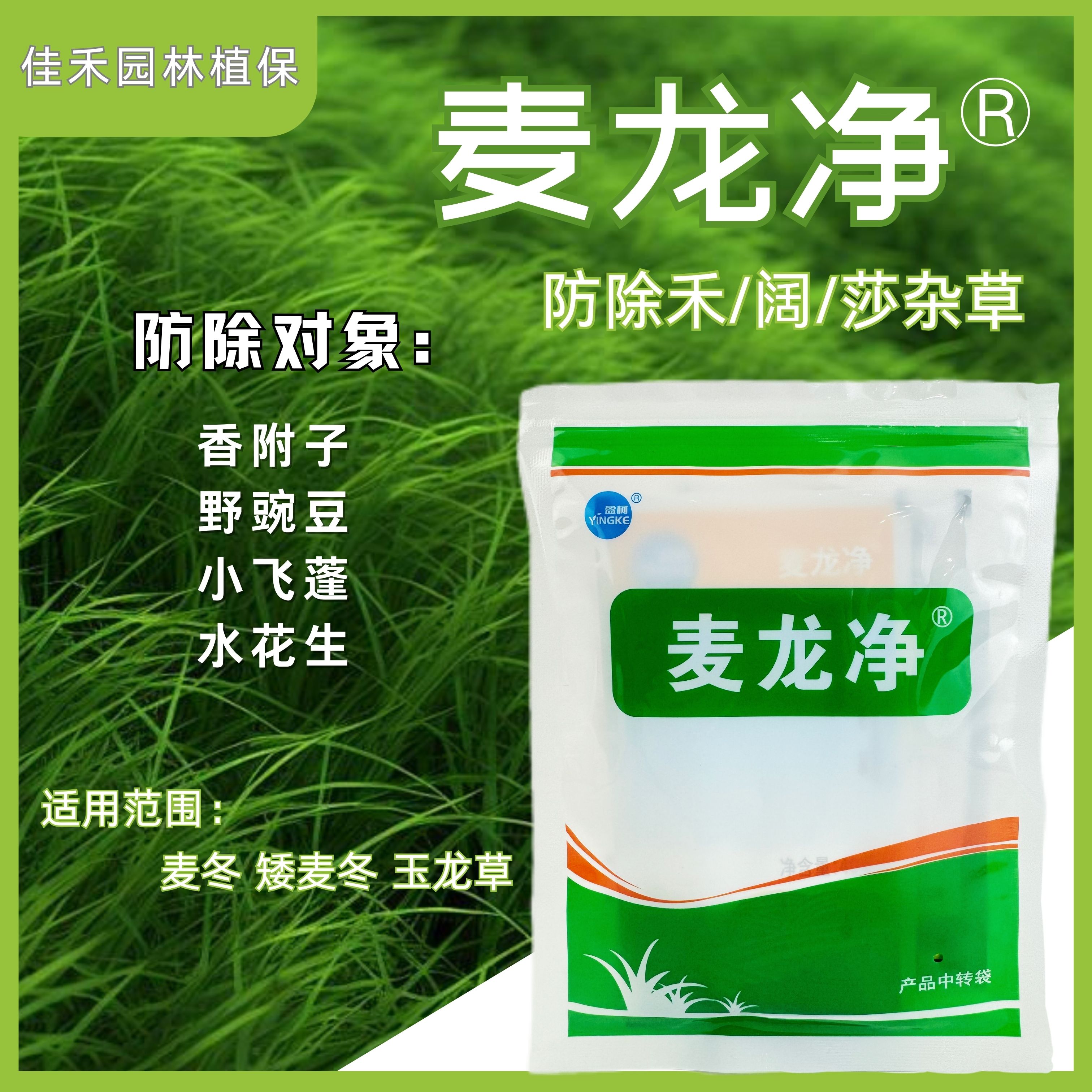 麦龙净套装麦冬玉龙草细叶金边麦冬通用阔叶尖叶杂草除草剂农药