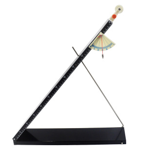 新品 金屬斜面小車初中帶刻度金屬板帶角度器可調(diào)高度滑輪物理力學