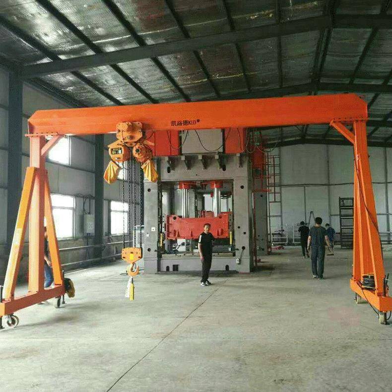 起重机手动梁龙门吊花架式轨道手摇定制吊车轻型