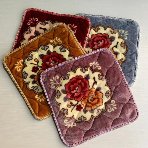 速发加厚毛绒坐滑冬季保暖屁股坐垫椅垫防子垫家用沙发餐桌椅凳子