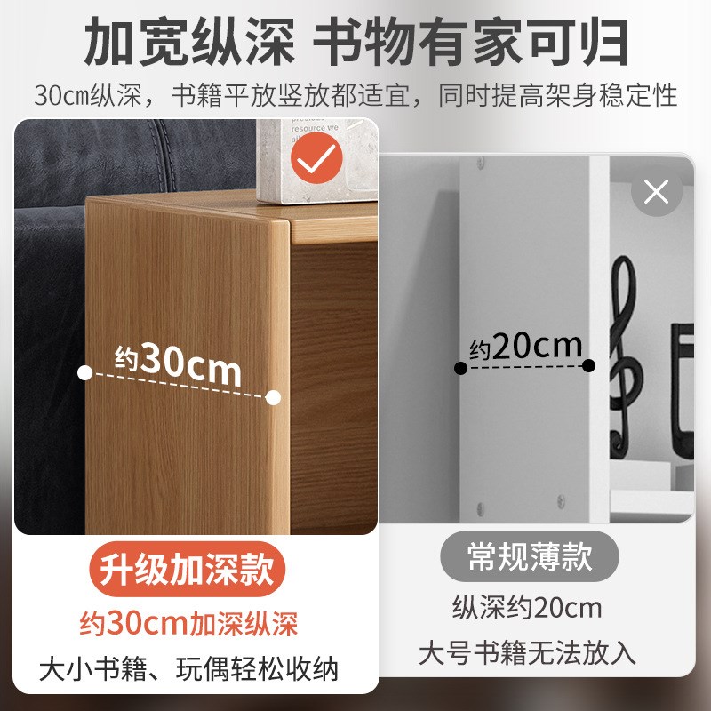 速发实W1去客厅化书柜自由组合书柜E木矮柜家用格子柜八格架储物