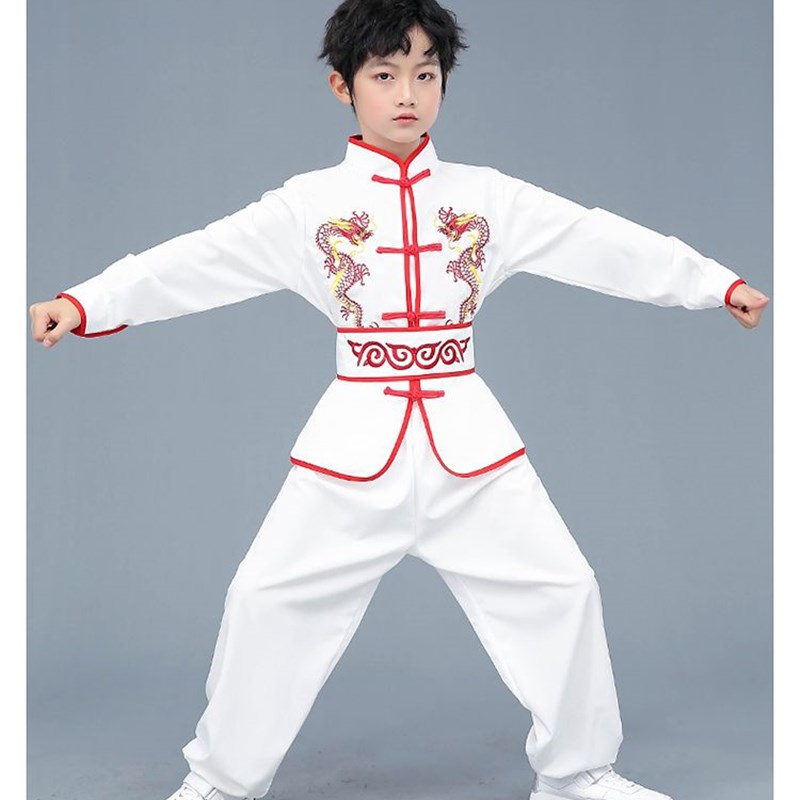 现货速发新款儿童武术服学生表演服比赛演出服功夫服练武服少儿武
