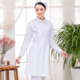 速发护士服长袖 低上褂白大领医护口腔药店冬大衣 白装