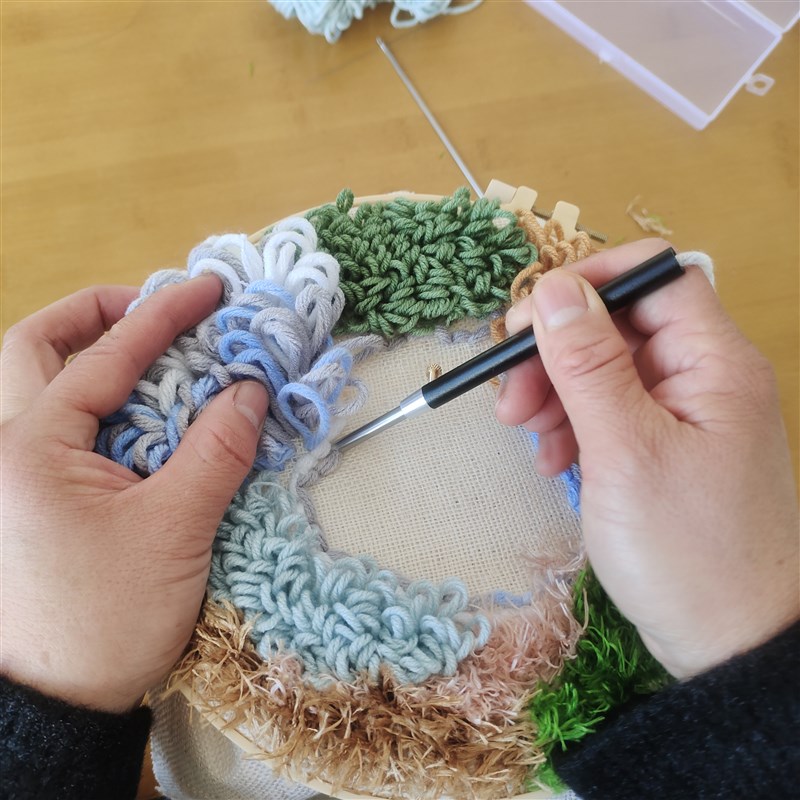 速发俄罗斯戳戳绣戳针毛线画戳笔材料工具包戳花针手工剁戳针