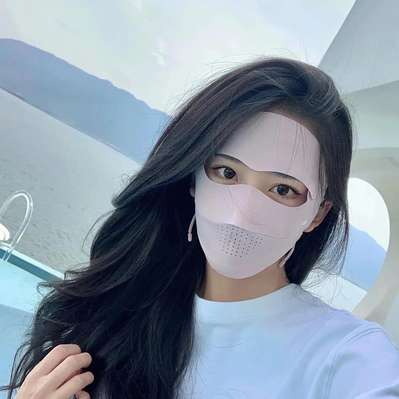 速发后防晒面罩一体全脸医美光子嫩肤术后护遮眼角脸基尼