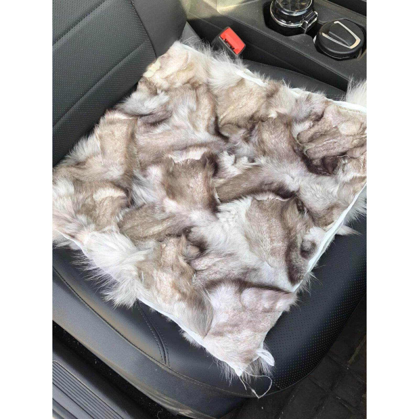 通用汽车座垫真狐狸毛獭兔毛真皮真毛皮毛一体坐垫办公椅子沙发垫
