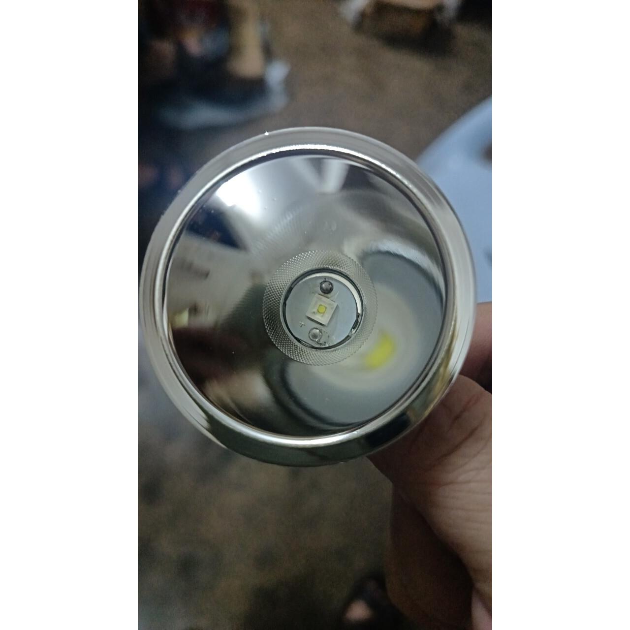 3.7V头灯反光灯杯铝合金强光夜钓探照灯LED光4.2手电筒灯杯配件