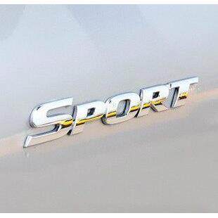 专用09-14年汉兰达SPORT汽车标志改装合金属车门贴车身贴标英文标