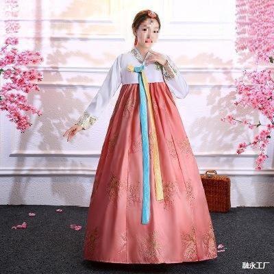 款韩国古装传统韩服女宫廷礼服大长今改良朝鲜服装舞蹈表演出服