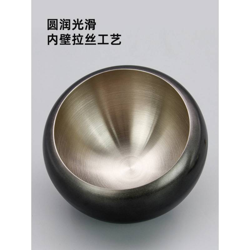不锈钢化缘僧人吃饭碗双层隔热僧钵碗和尚碗碗钵居士饭碗法器