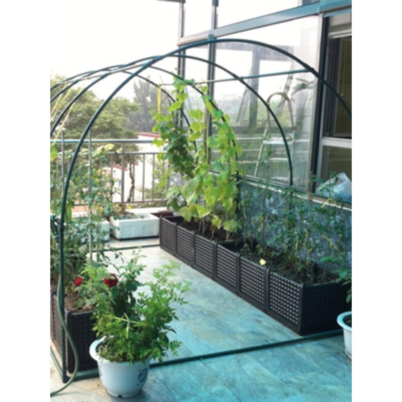 植物爬藤架百香果楼顶爬藤架葡萄攀藤架植物攀爬园艺支架大棚骨架
