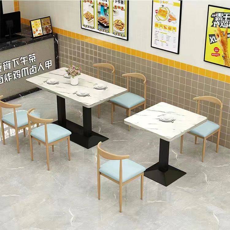 麻辣烫面馆饭店早餐餐饮快餐桌小吃奶茶甜品店餐厅桌子商用经济型