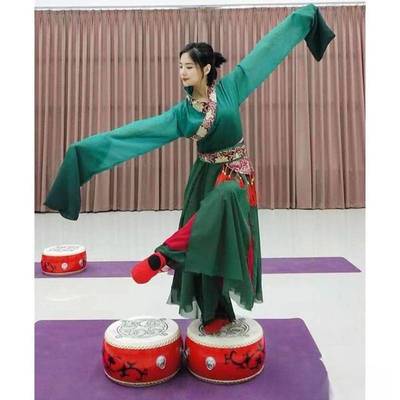 汉唐相和歌踏鼓 舞蹈道具节奏鼓 汉唐踏鼓站人加厚牛皮堂鼓蹋鼓