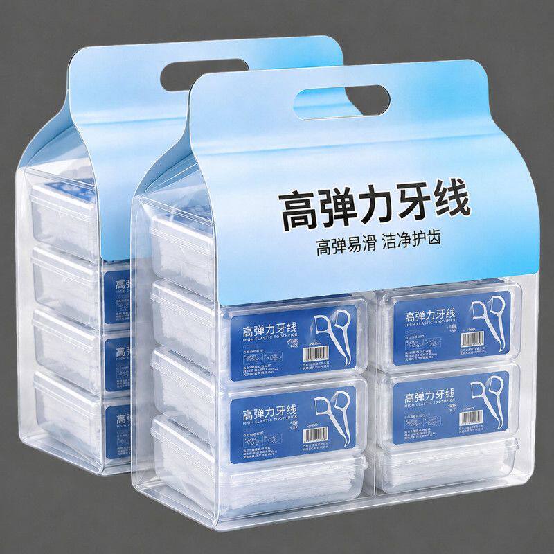 超细无菌一次性牙线棒家庭装