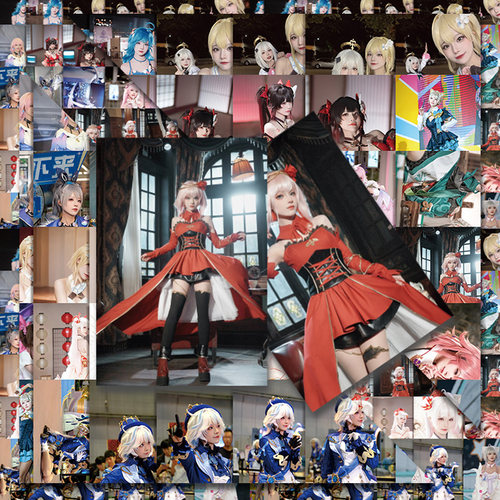 陶创创河野华cos贴纸高颜值美女