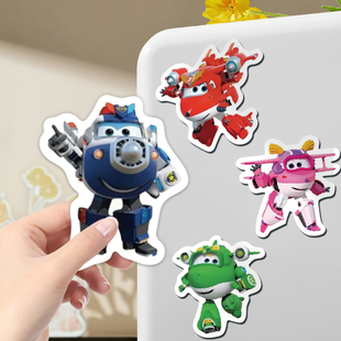 超级飞侠冰箱贴磁吸可爱卡通磁贴儿童益智玩具入户门冰箱装饰diy