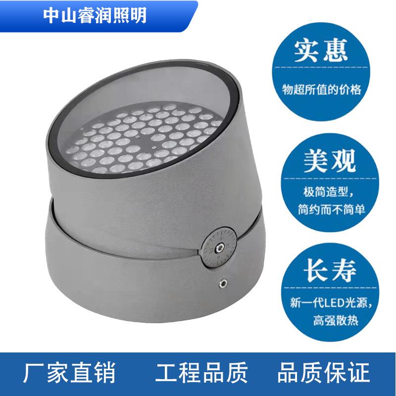 明装投光灯18W36W54W可调地埋灯照树桩灯投射地埋灯防水照树灯