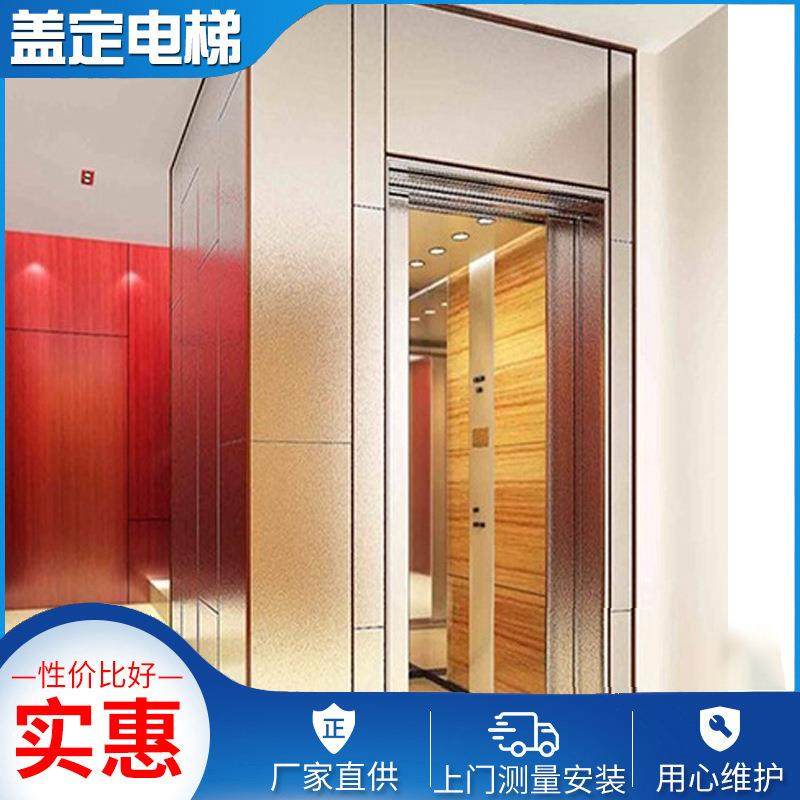 小型室内外别墅螺杆式电梯400kg26层豪华电梯住宅家用电梯