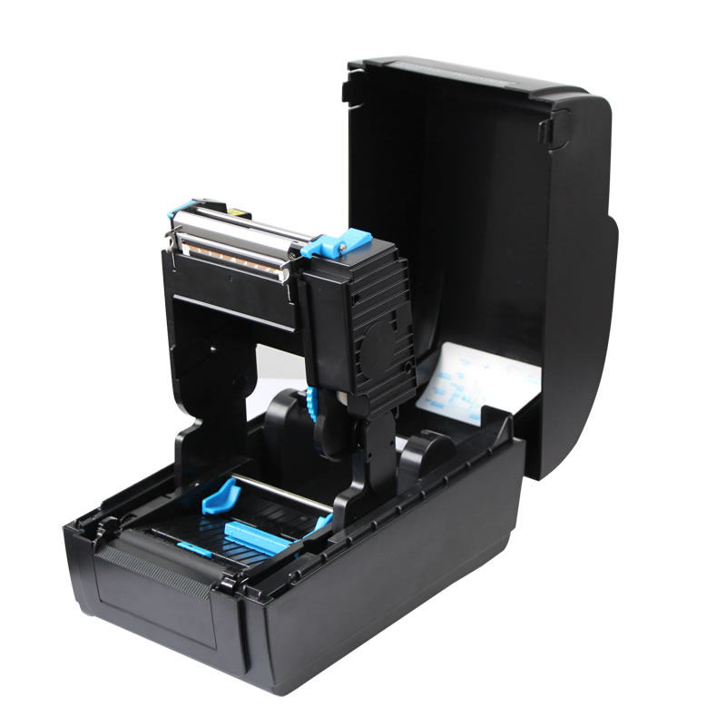 佳博GP9034T珠宝标签热敏打印机300点服装吊牌洗水唛缎带亚银纸铜