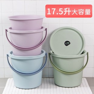 学生宿舍用 水桶塑料桶家用储水圆桶洗衣桶脸盆户外洗车桶桶盆套装