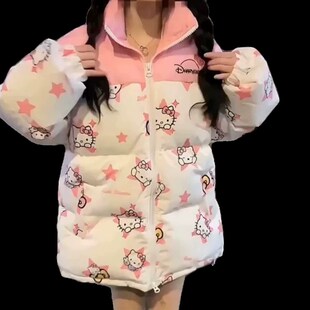 女童羽绒棉服秋冬季2023新款12岁13中大童15学生洋气加厚棉服外套