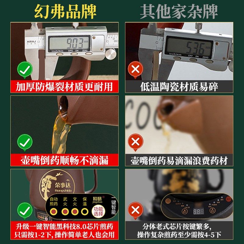 紫砂中药煎药壶全自动家用电煎中医插电药罐煲熬中药砂锅机煮神器