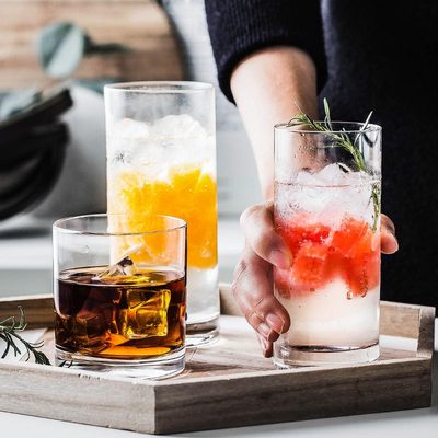 速发家OA水晶玻璃柯林洋酒杯R用酒意托威士忌鸡尾创杯果汁杯