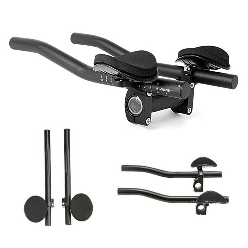 休息把公路车自行车车把山地车铝合金一体车竞赛TT把套可调节副把