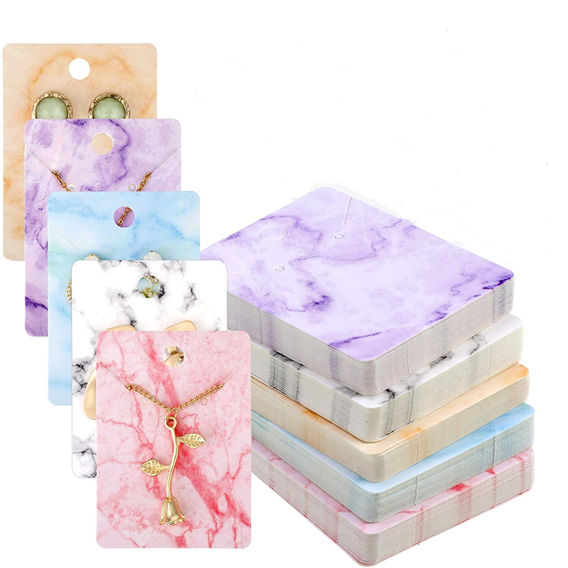 50pcs Earring Jewelry Display Card Cardboard Paperboard for