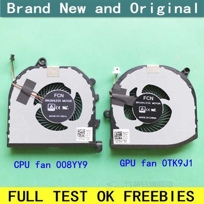 极速New CPU GPU Cooler fan for Dell Precision 5530 M5530 XPS