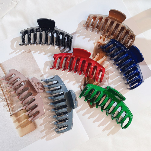 极速11cm Neon Color  Hair Claws Bath Clip Claw Clip Large Ba